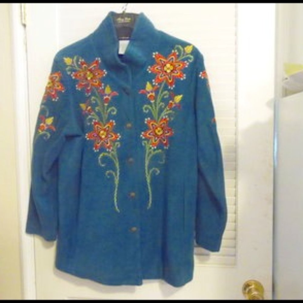 Bob Mackie Wearable Art Jacket Size Large